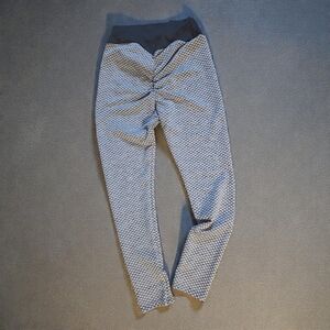 Women's Patterned Gray Leggings
